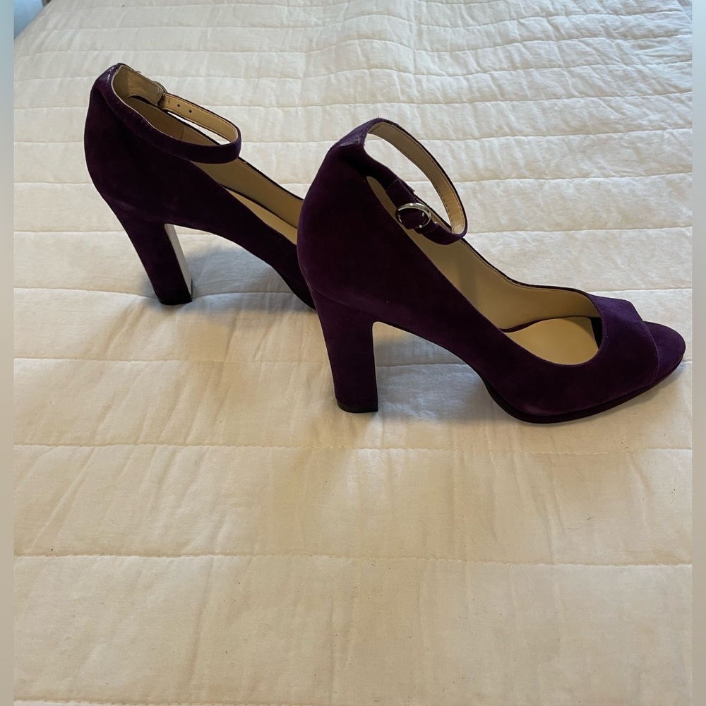 ENZO ANGIOLINI - Purple Sued Pumps